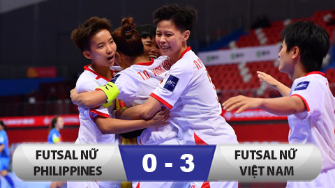 Thắng cách biệt Philippines 3-0, Việt Nam vào tứ kết giải futsal nữ vô địch châu Á 2025